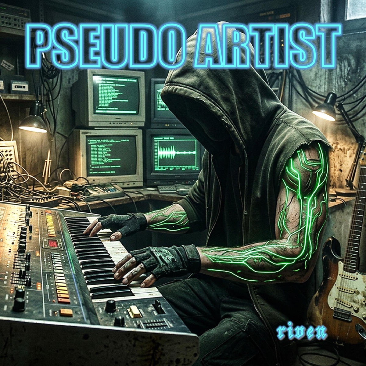 PSEUDO ARTIST (feat. Riven) - Single by armadie album cover