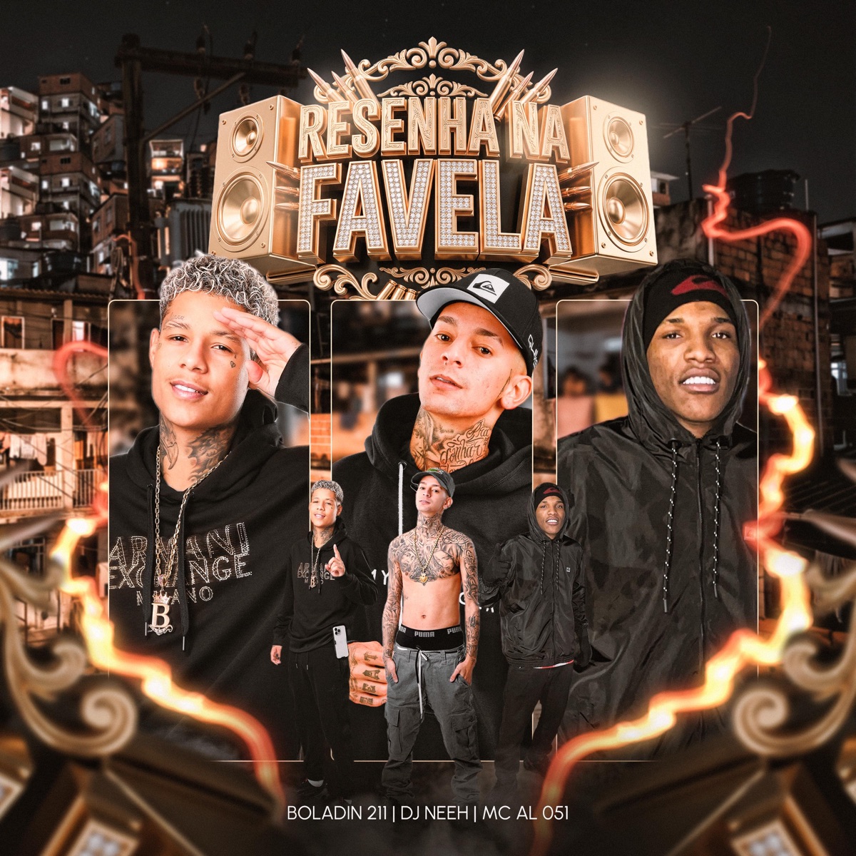 Resenha na favela - Single by Boladin 211, DJ Neeh & MC AL 051 album cover