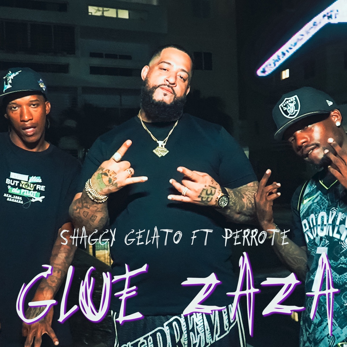 Glue Zaza - Single by Shaggy Gelato, EL PERROTE WZ & Km Polanco album cover