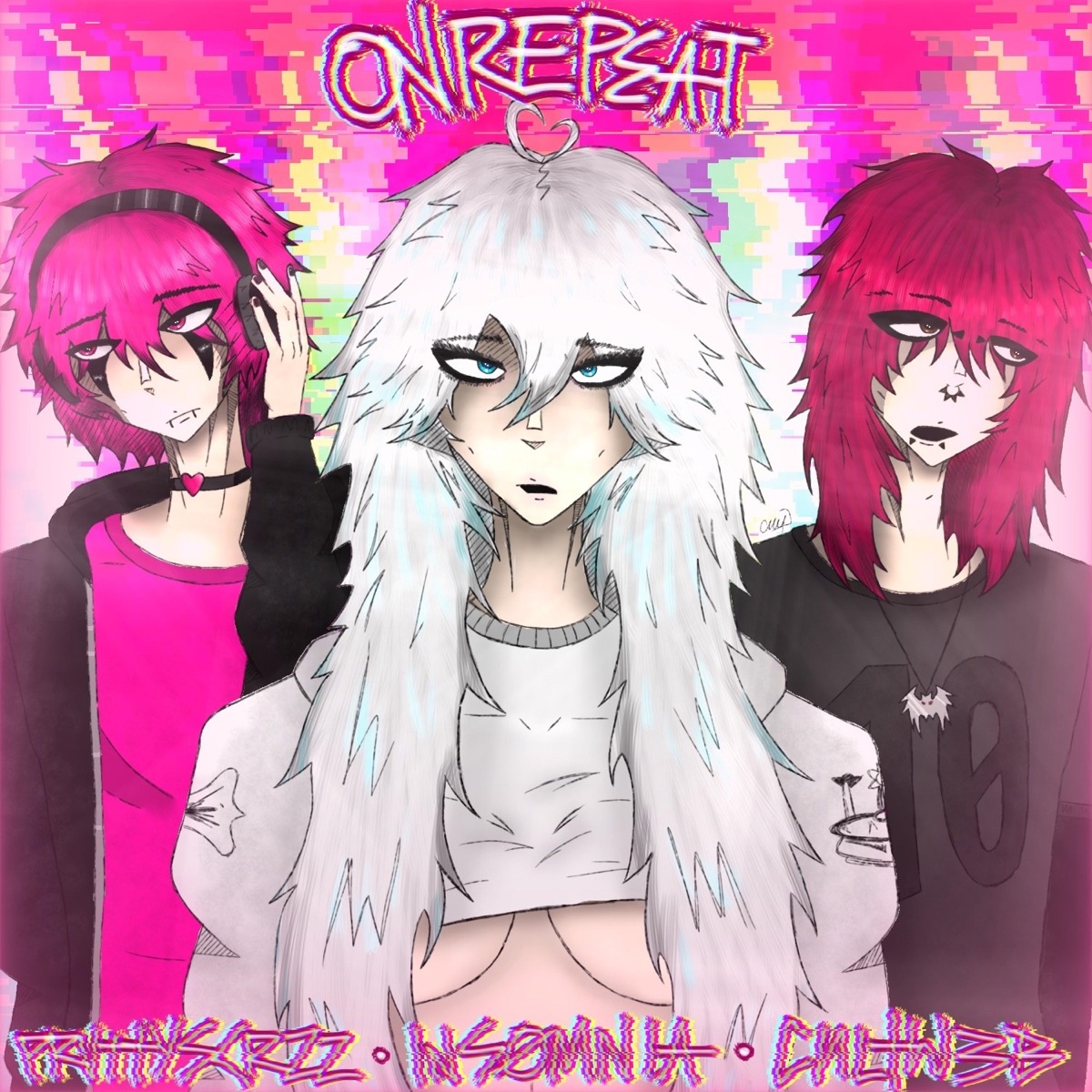 ON REPEAT - Single by INSØMNIA, prvttyscrzz & cultw3b album cover
