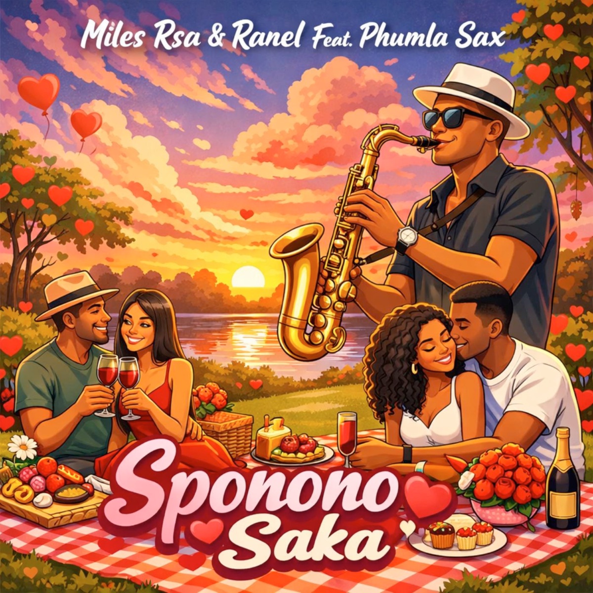 Sponono Saka - Single by Miles Rsa, Ranel & phumla sax album cover