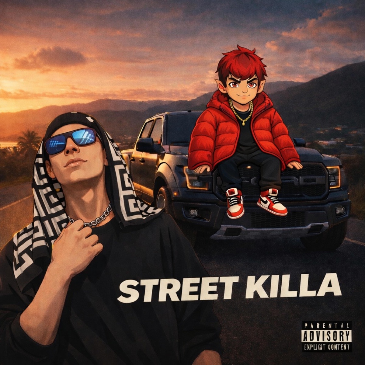 STREET KILLA (feat. WILD W & SANTOOO) - Single by Calle Real Col album cover