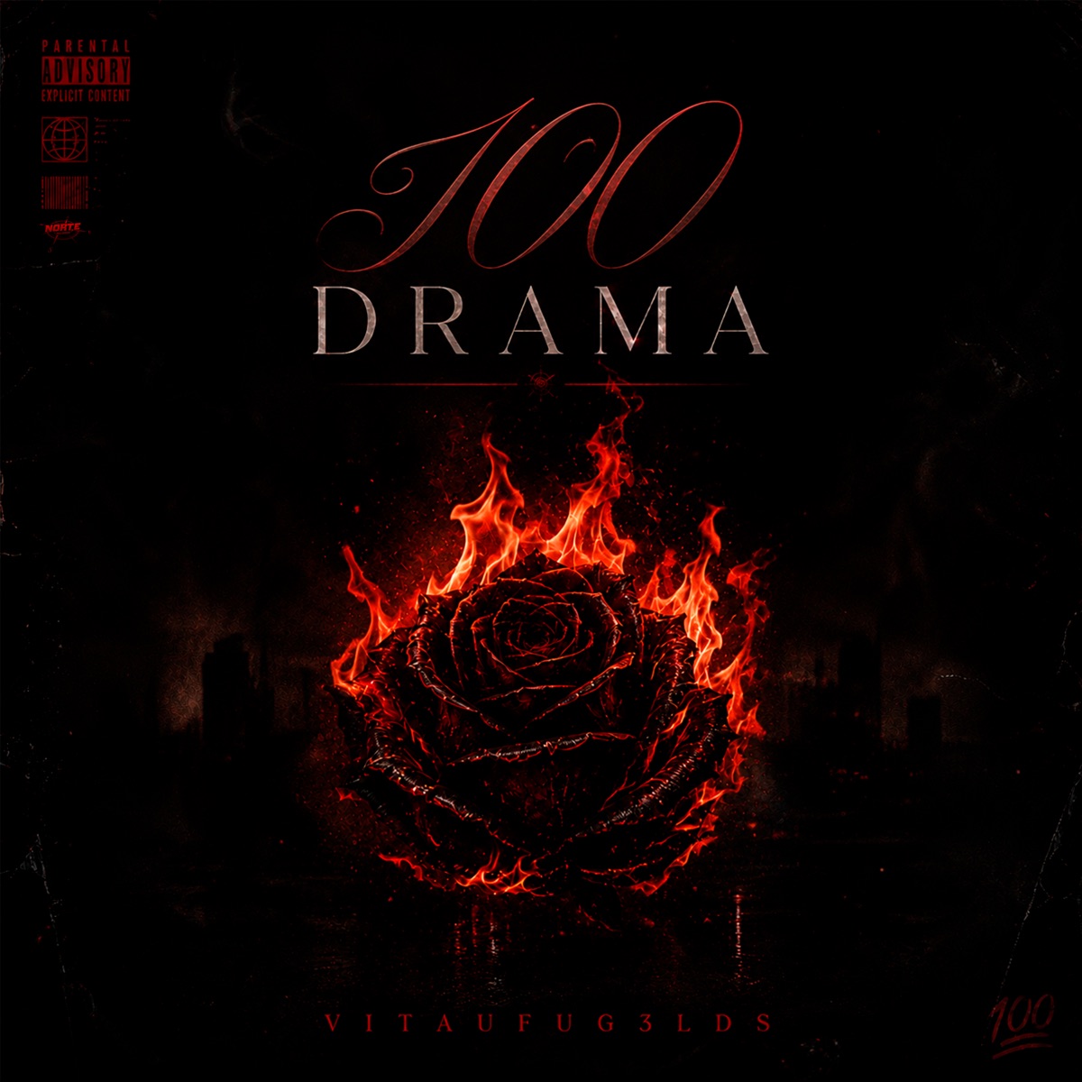 100 Drama - Single by VITTAU & SubX album cover