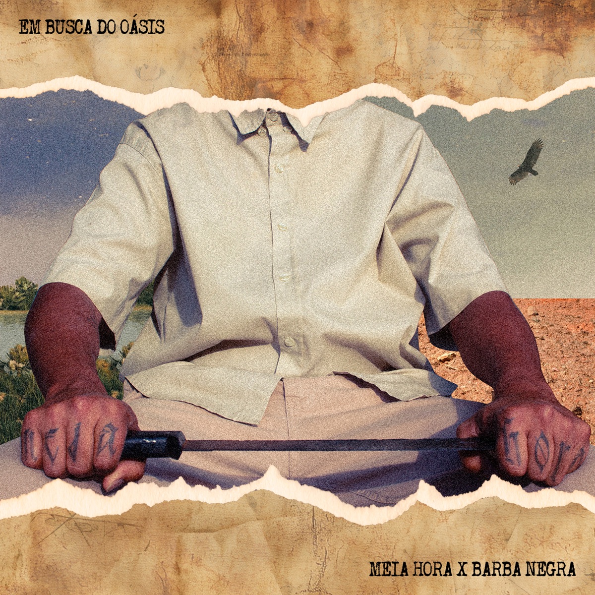 EM BUSCA DO OÁSIS - Single by MEIA HORA & Barba Negra album cover