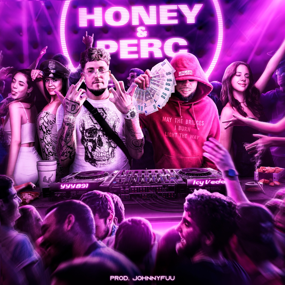 HONEY & PERC - Single by yyy891, Icy Vedo & JOHNNYFUU album cover