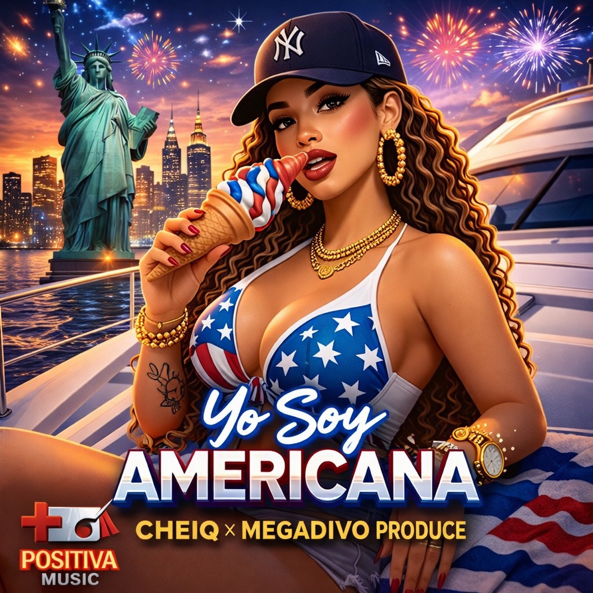 Yo Soy Americana - Single by Cheiq, Megadivo Produce & La Positiva Music album cover