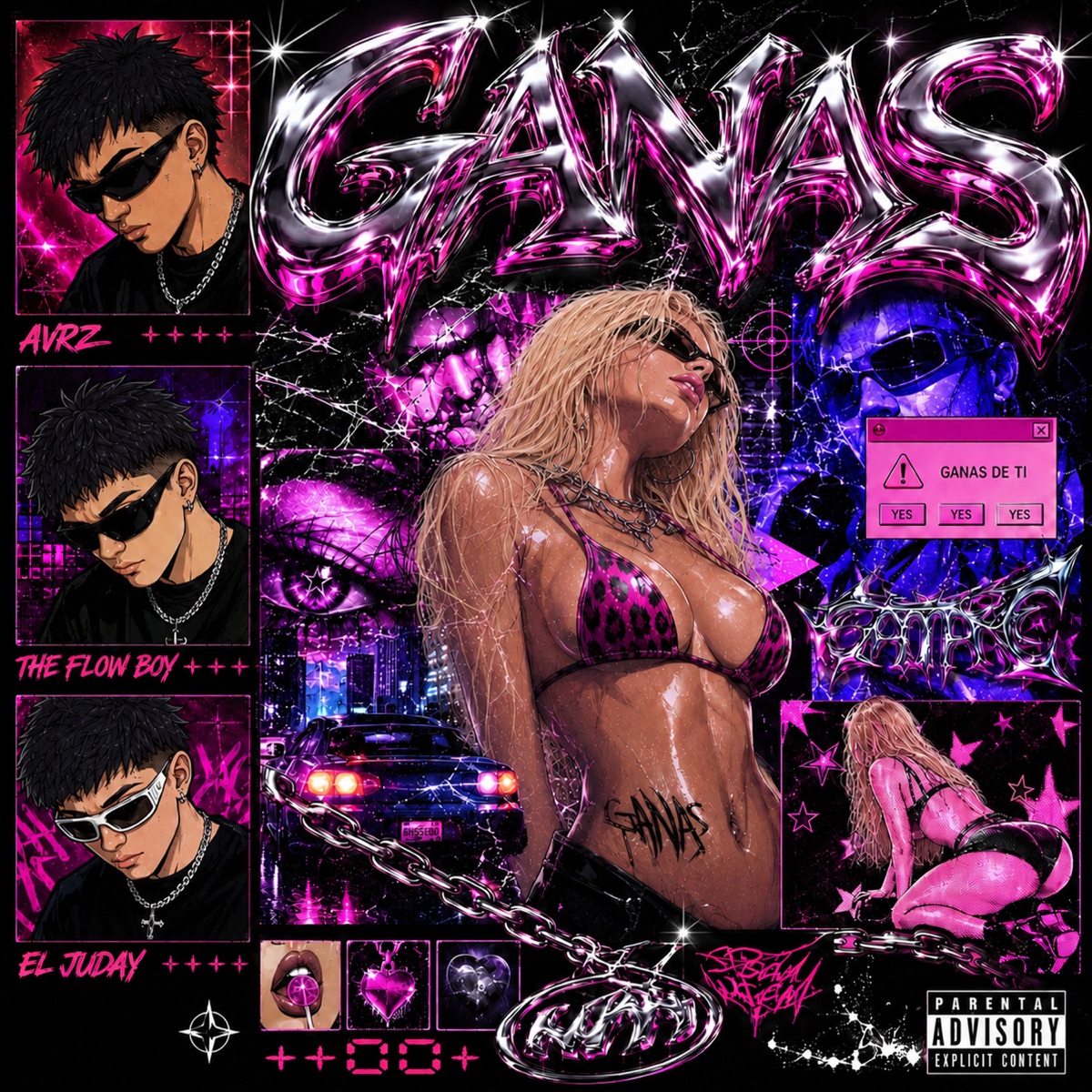 GANAS - Single by the flow boy, Avrz & El Juday album cover