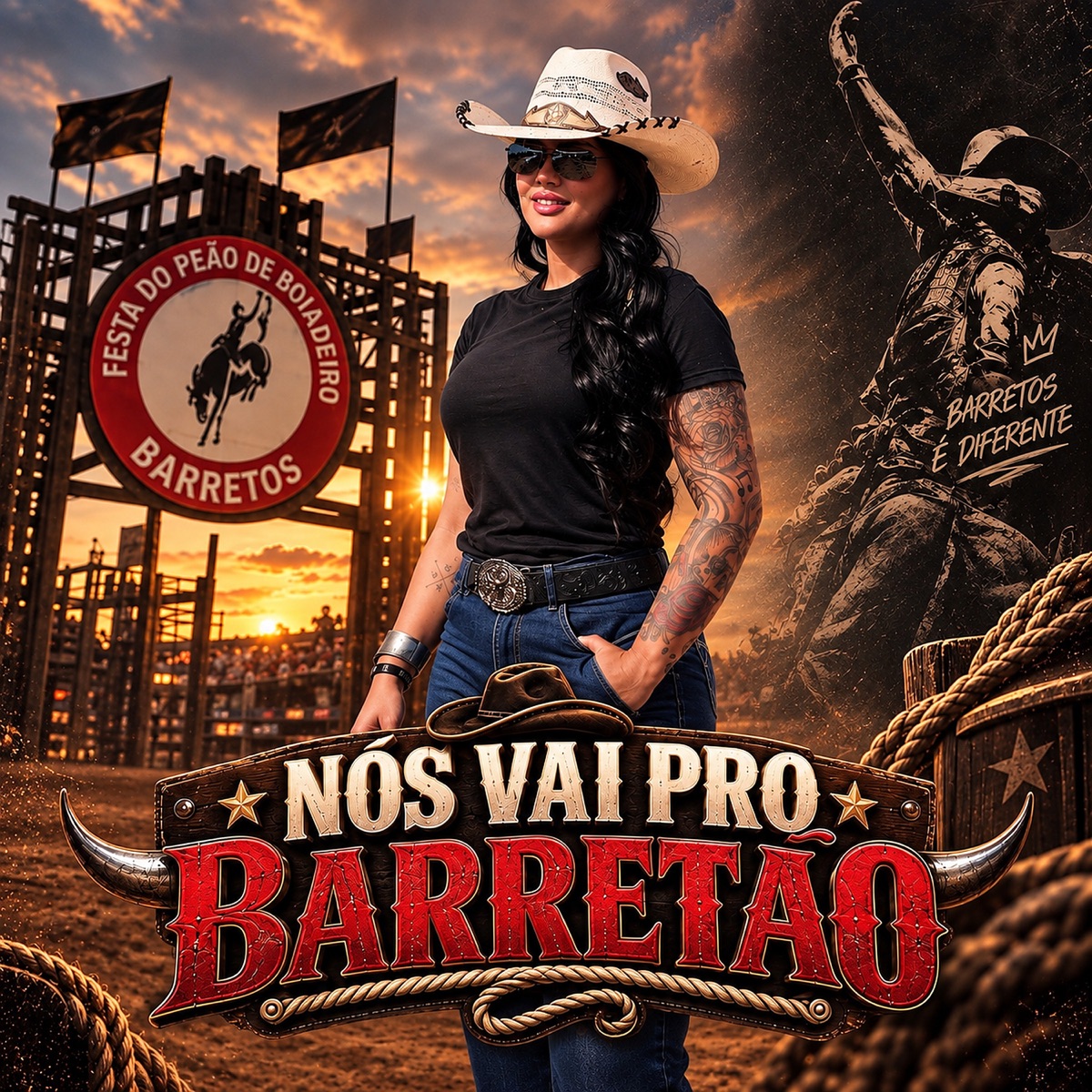 Nós vai pro Barretão - Single by Erika Ferraz album cover