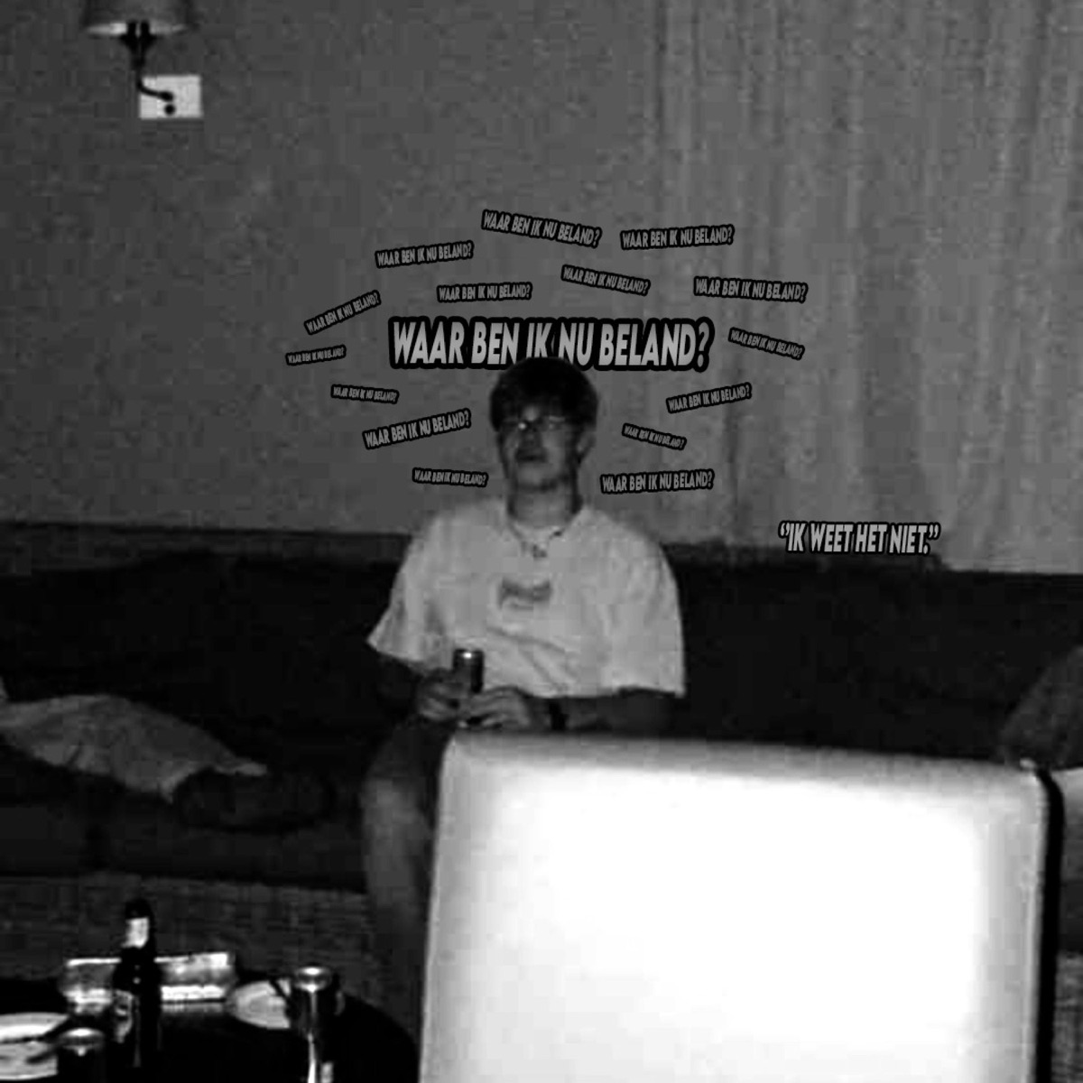 WAAR BEN IK NU BELAND? - Single by Kwalvin album cover