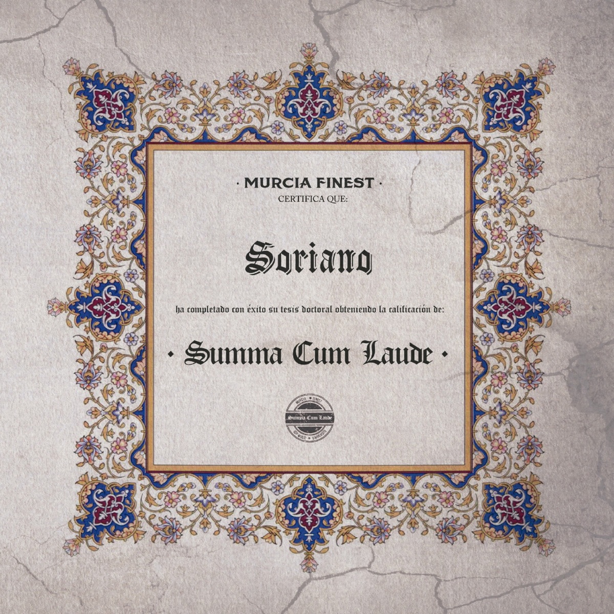Summa Cum Laude by Soriano & Jayder album cover