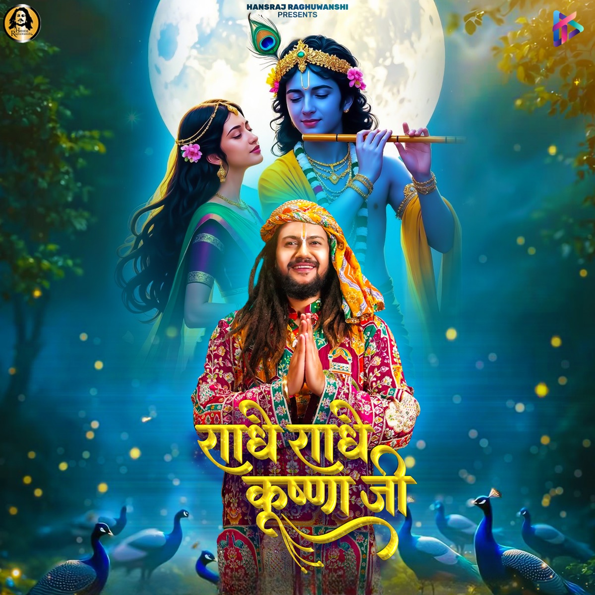 Radhe Radhe Krishna Ji - Single by Hansraj Raghuwanshi, Raviraj & Ricky T GiftRulers album cover