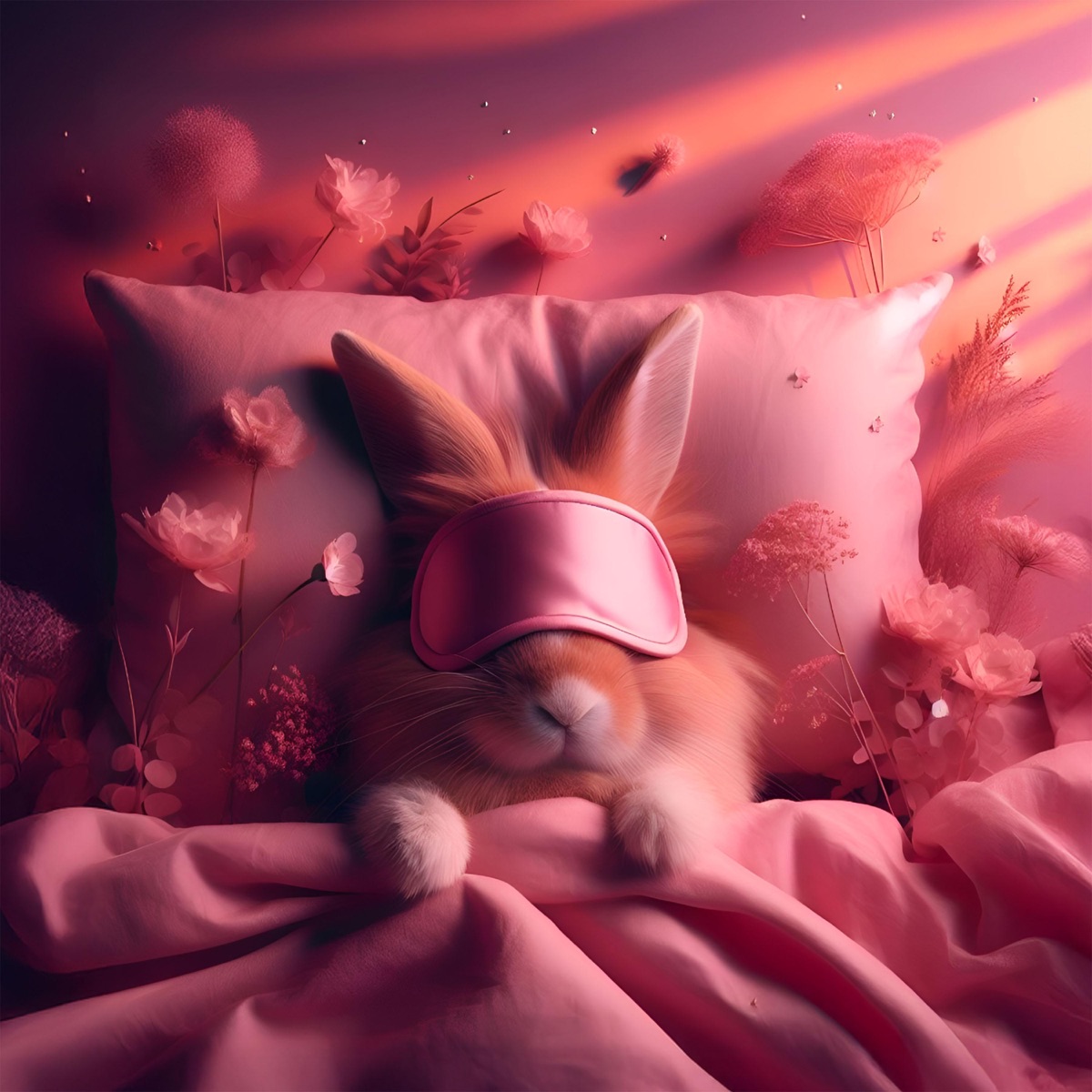 Bunny Hugs and Pillow Thoughts (feat. Baby Lullaby Academy) by Newborn Baby Song Academy & Solfeggio Dreaming album cover artwork