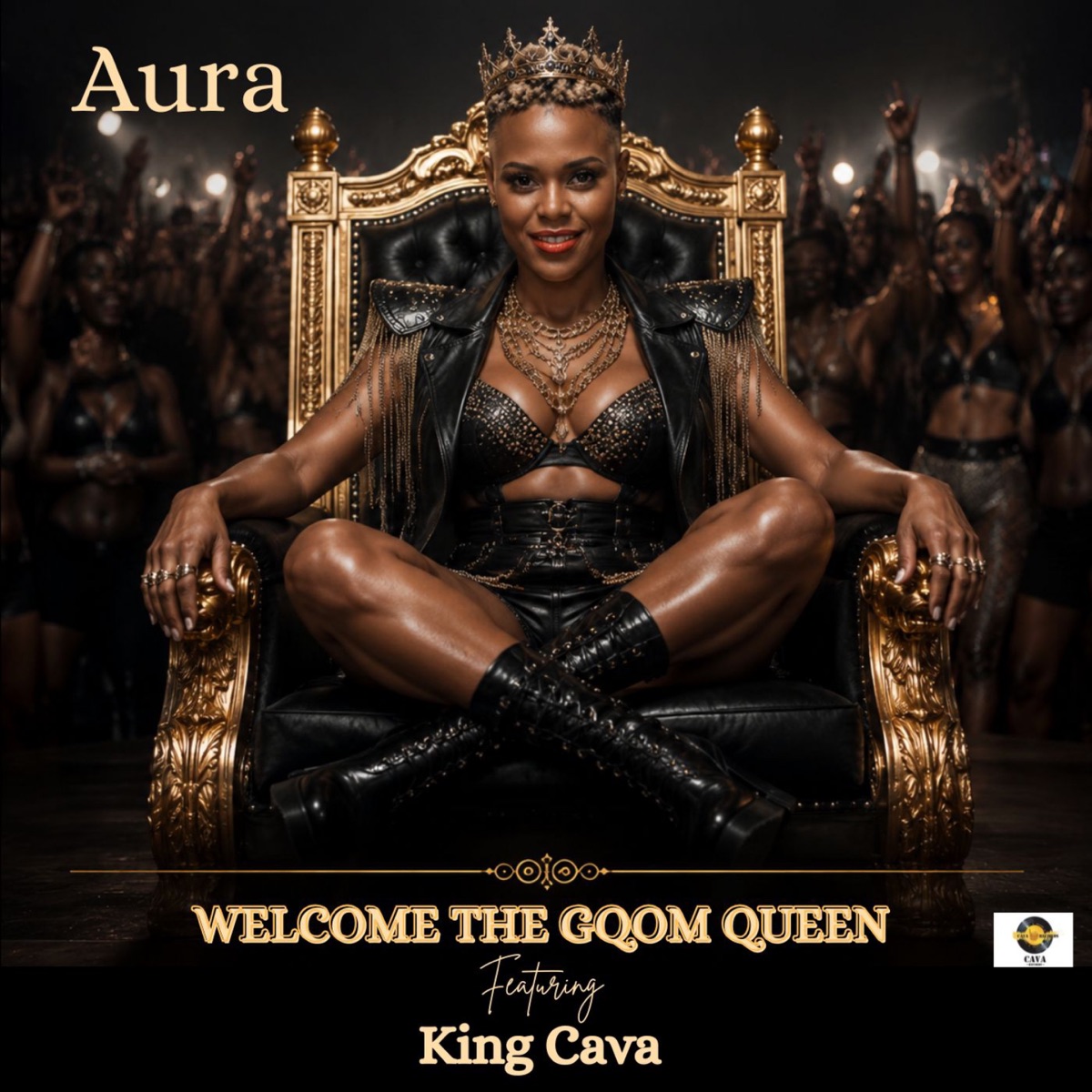 WELCOME THE GQOM QUEEN (feat. King Cava) - Single by Aura album cover