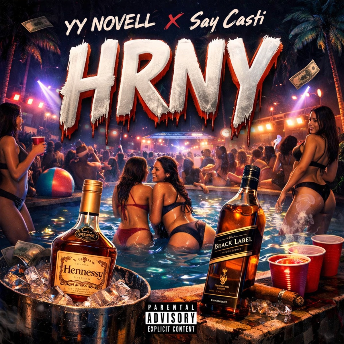 HRNY - Single by YY NOVELL & Say Casti album cover