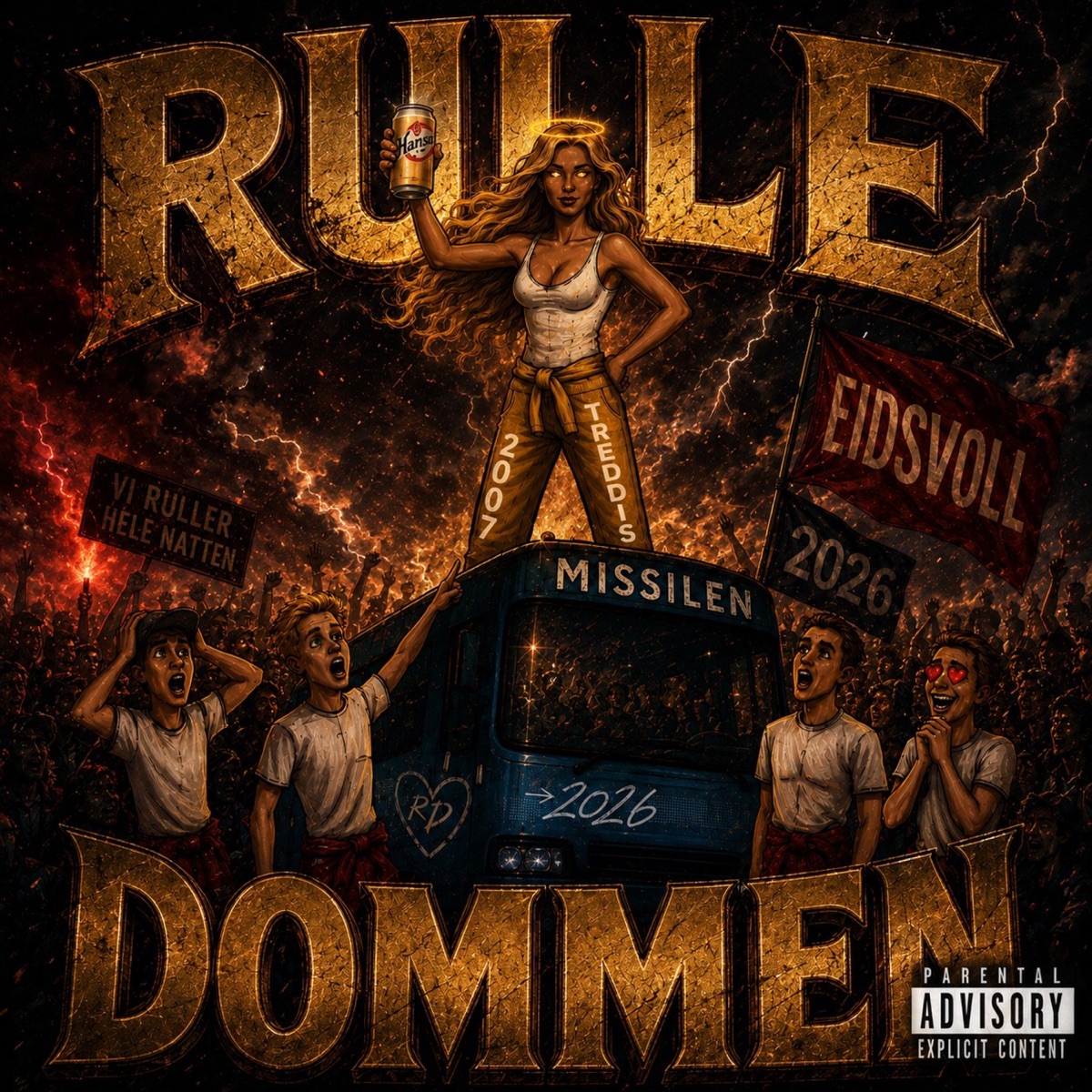 RULLE DOMMEN (russedommen) - Single by Fakkel, N-Town & Bölman album cover