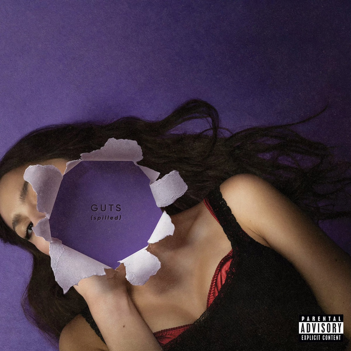 GUTS (spilled) by Olivia Rodrigo album cover artwork