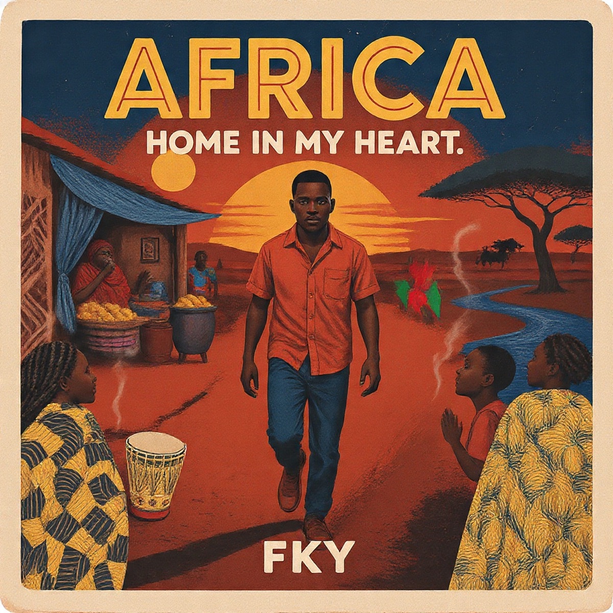 Africa Home in My Heart (Radio Edit) - Single by FKY album cover