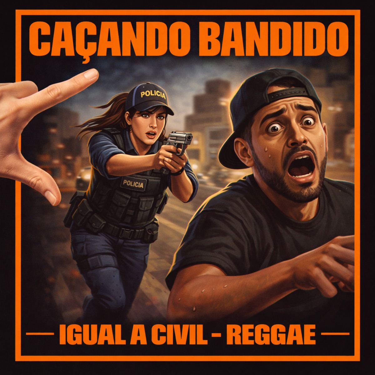 CAÇANDO BANDIDO IGUAL A CIVIL - REGGAE - Single by Mc Menor Taz, Mc Lysa, DJ Theaga & DJ TITÍ OFICIAL album cover