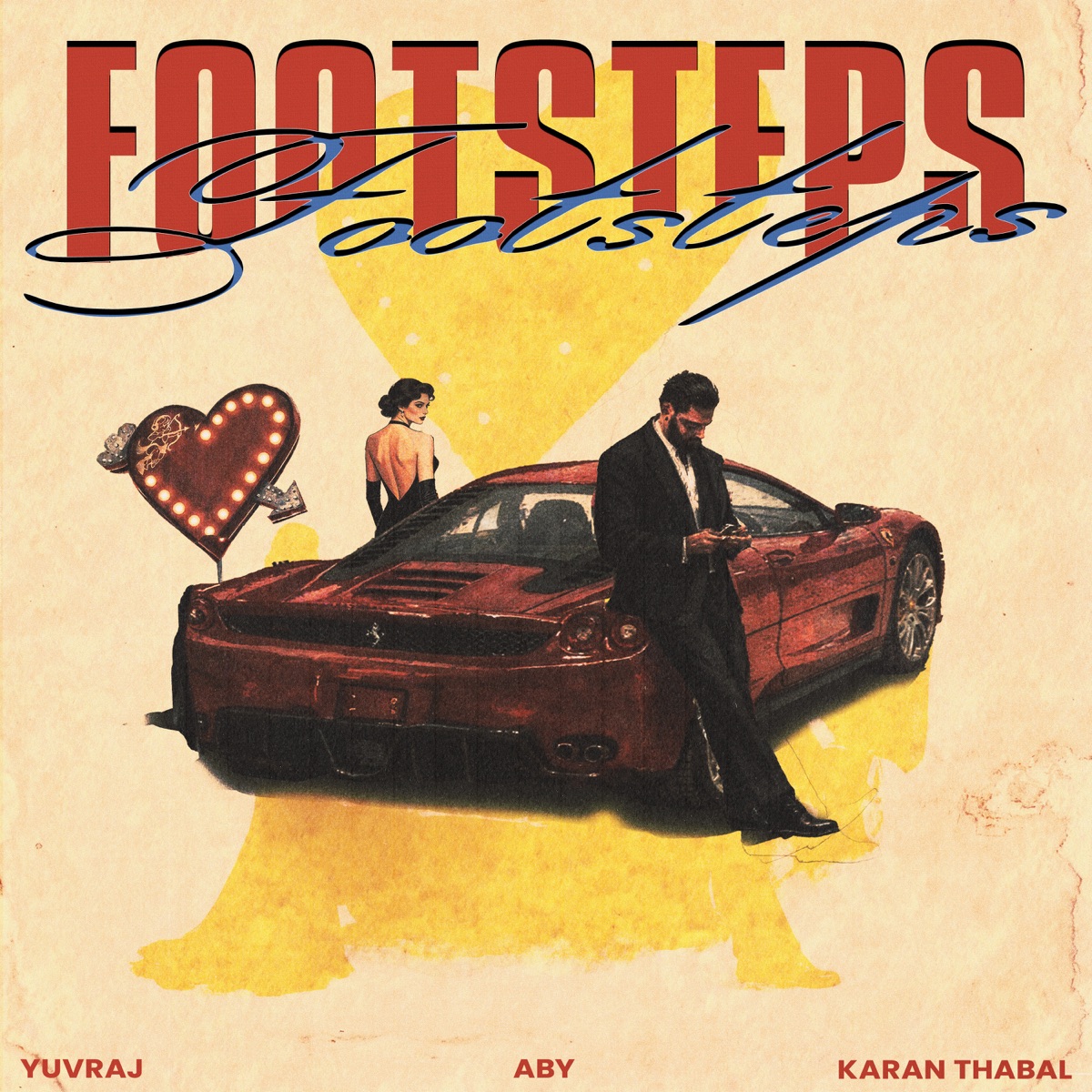 Footsteps - Single by Yuvraj, Karan Thabal & ABY album cover