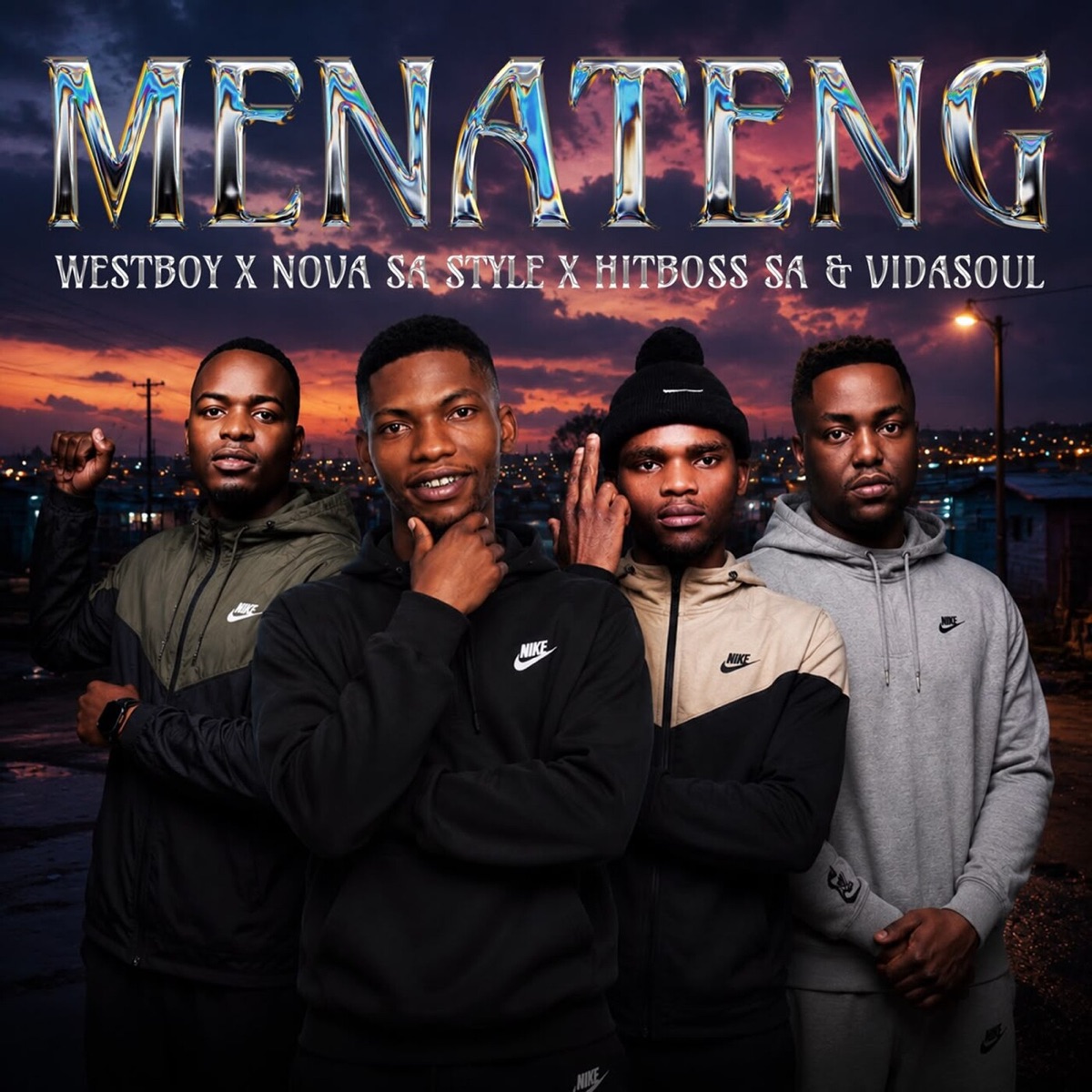Menateng (feat. Nova sa style) - Single by WestBoy, Hitboss SA & Vidasoul album cover