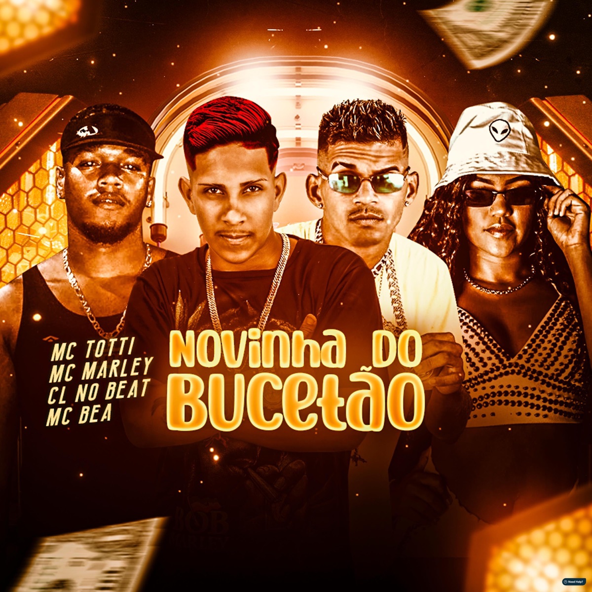 Novinha do Bucetão (feat. Mc Bea) - Single by MC Marley, MC TOTTI & cl no beat album cover