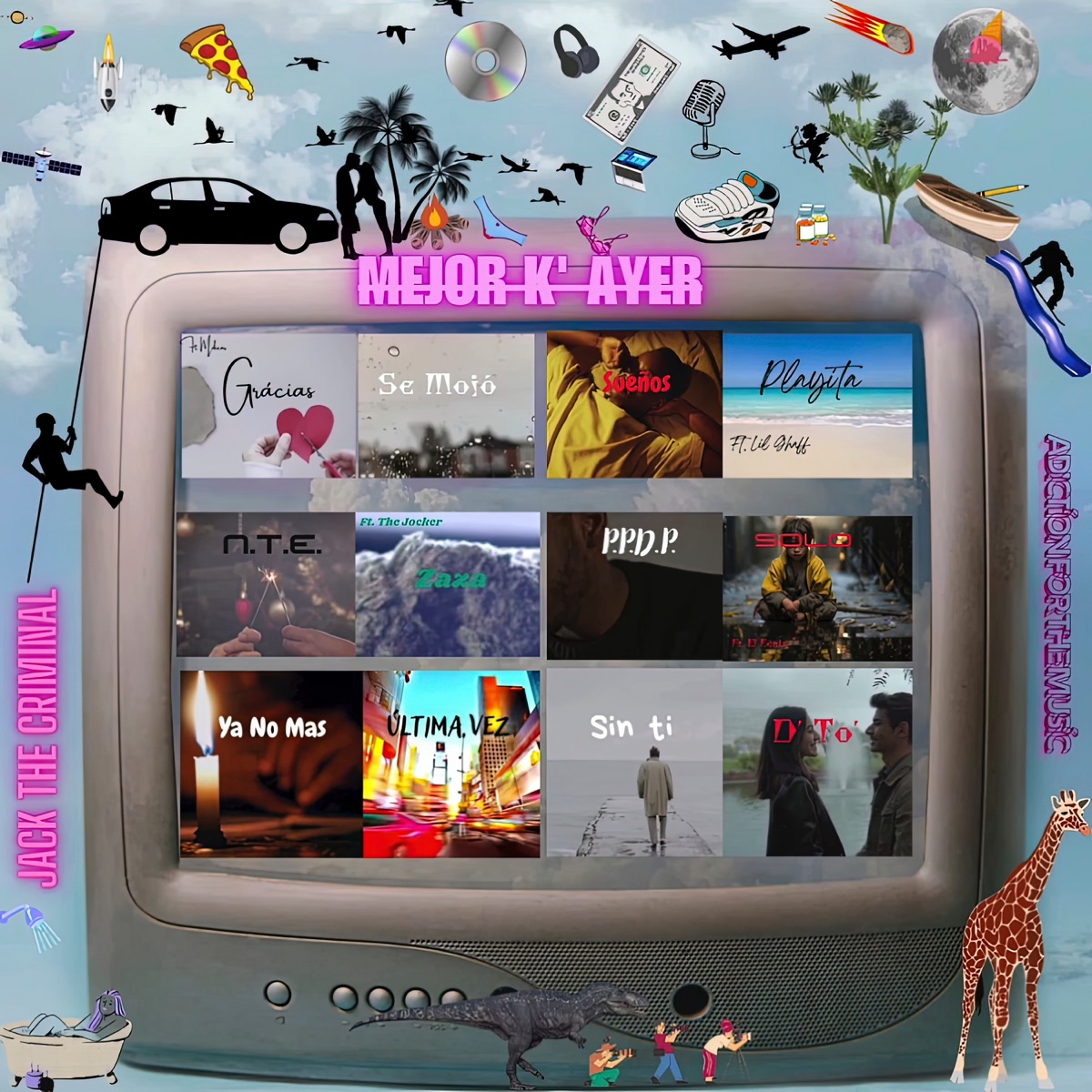 Mejor K' Ayer (En Vivo) [feat. Mikeas, Lil Ghaff, The Jocker & El Fenix] by Jack The Criminal album cover