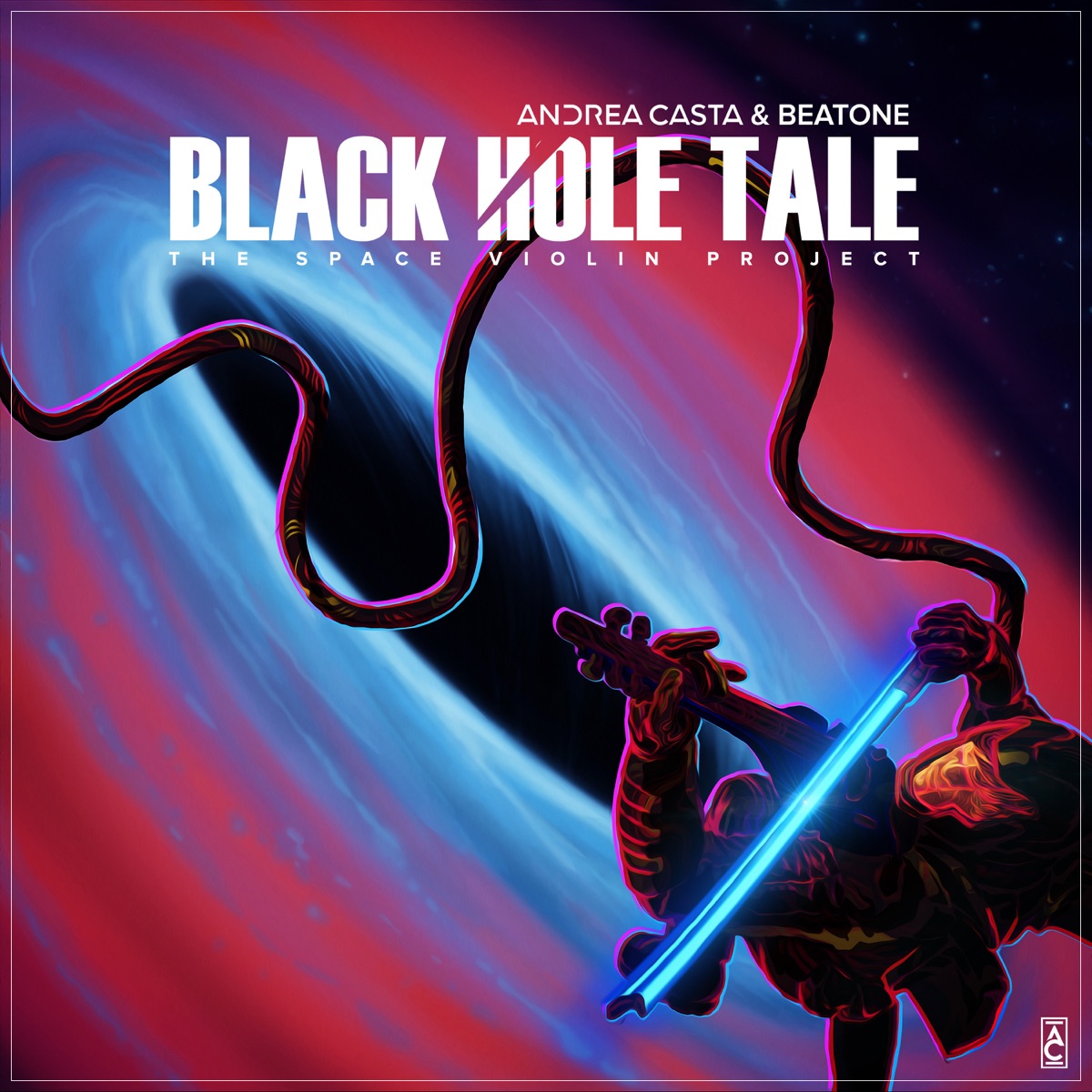 Black Hole Tale: the Space Violin Project - Single by Beatone & Andrea Casta album cover