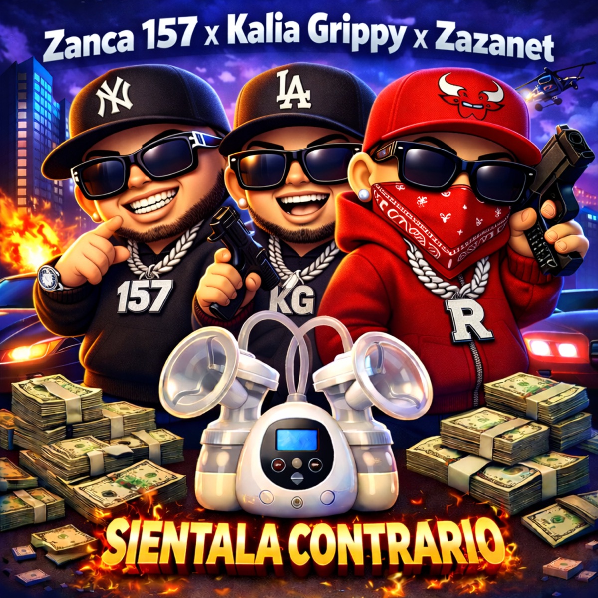 Sientala Contrario (feat. Waldo Calle) - Single by Zazanet, zanca157 & Kalia Grippy album cover