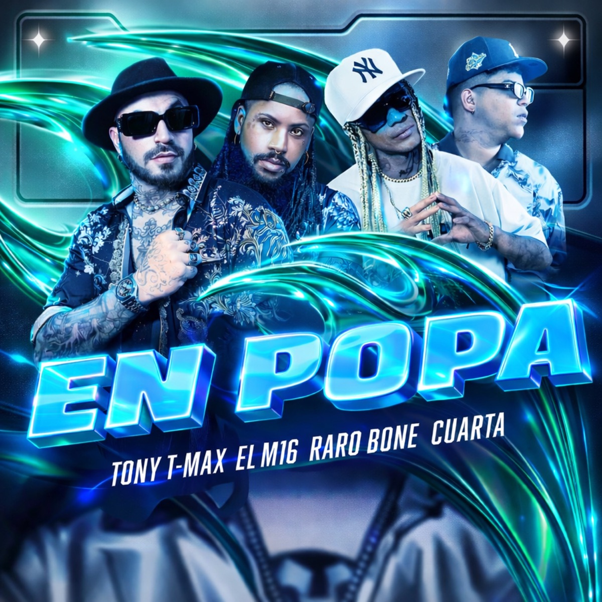 EN POPA - Single by EL M16, Tony T-Max, Raro Bone & Cuartas album cover