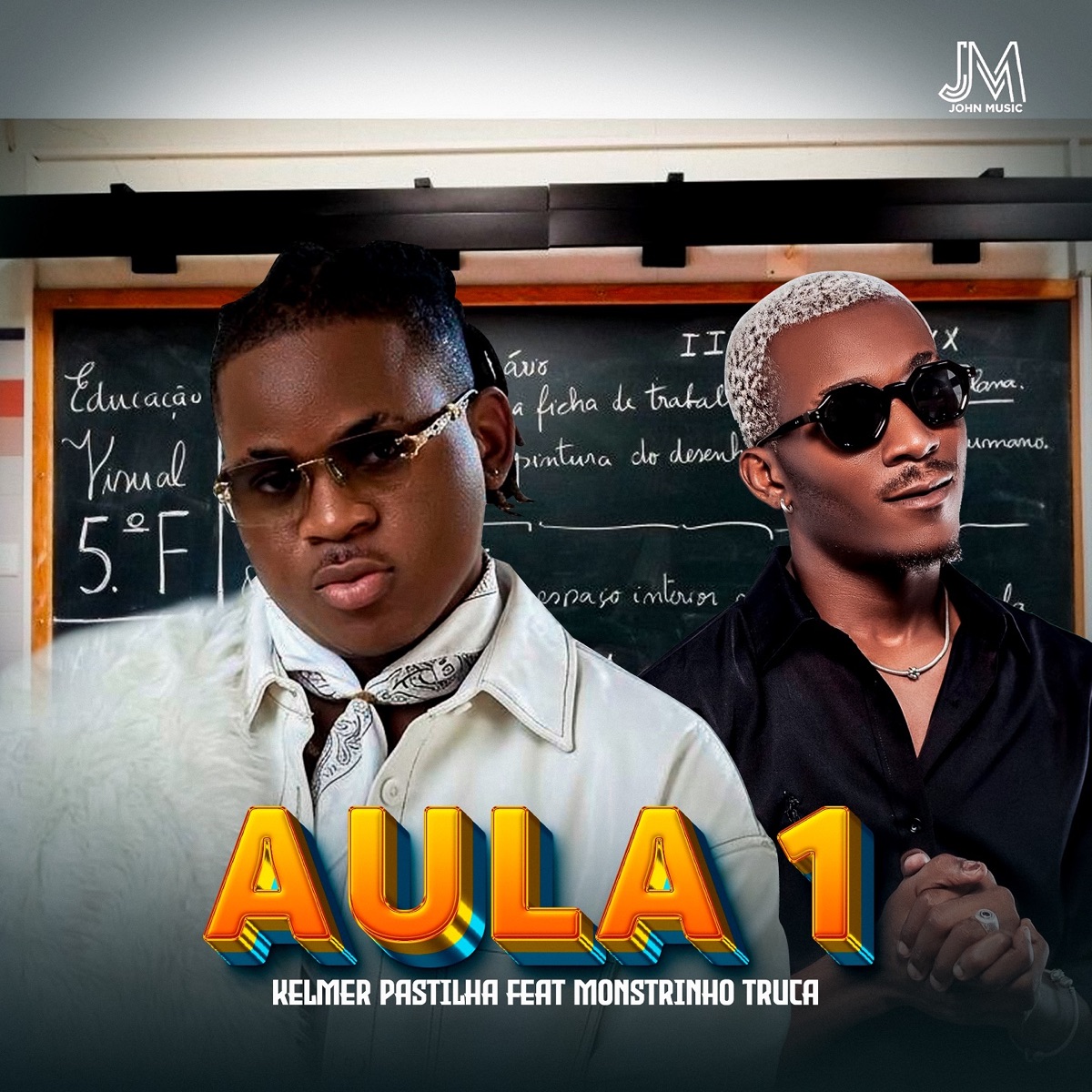 AULA 1 (feat. Monstrinho Truca) - Single by Kelmer Pastilha album cover