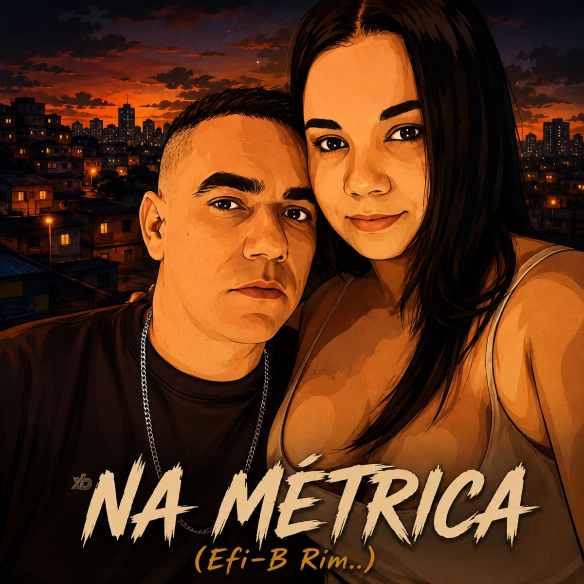 Na Métrica - Single by Efi-B Rim.. album cover