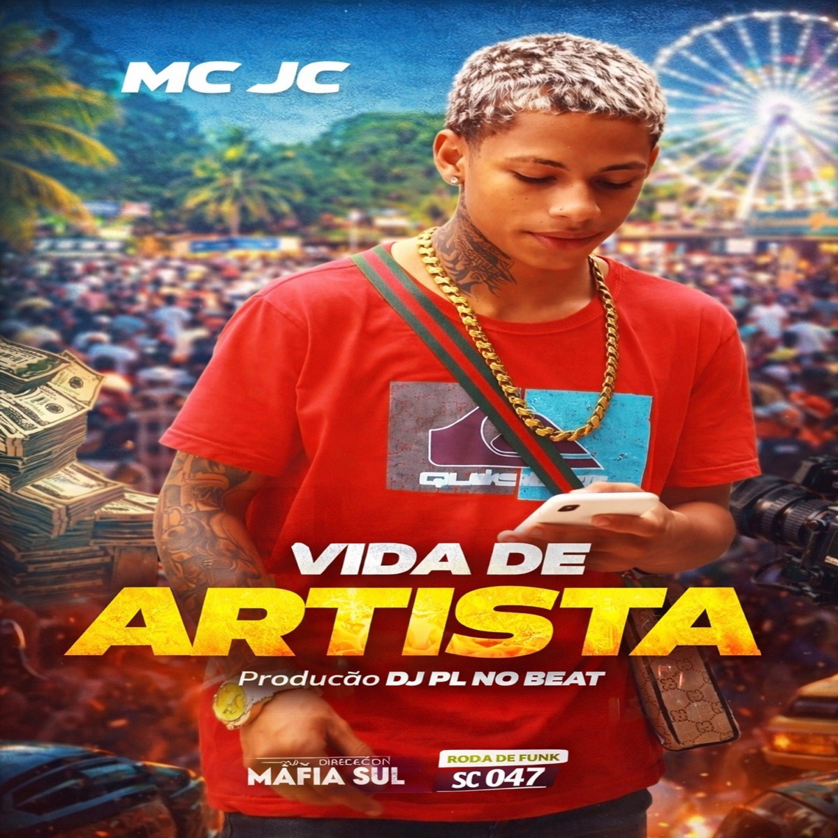 Vida de Artista (feat. DJ PL NO BEAT & Roda De Funk SC 047) - Single by MC JC Oficial album cover