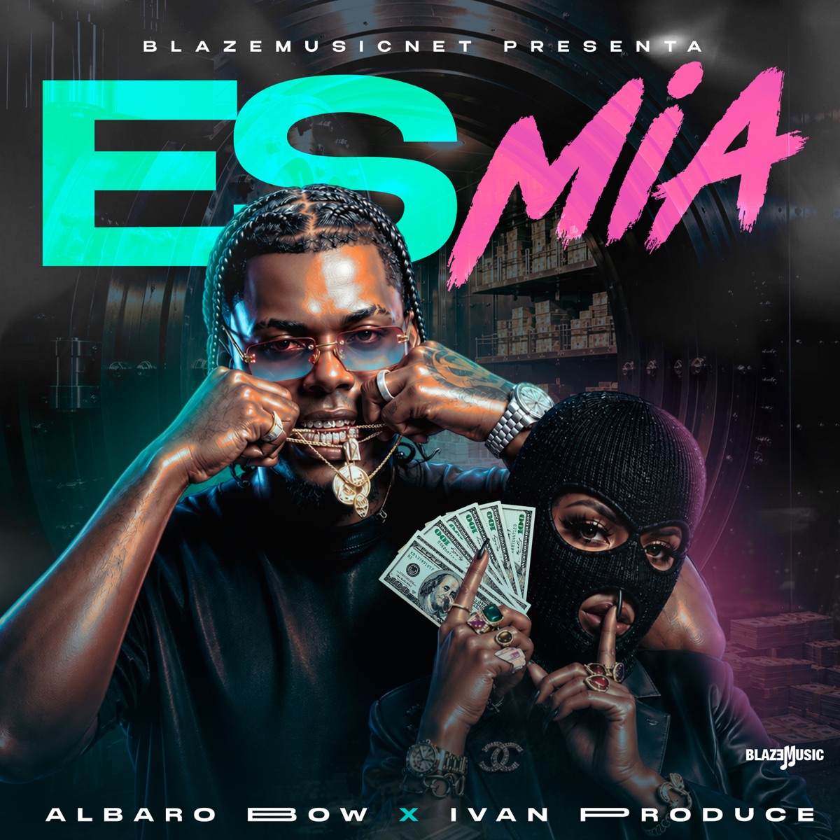 Es Mia - Single by Albaro Bow & ivan produce album cover