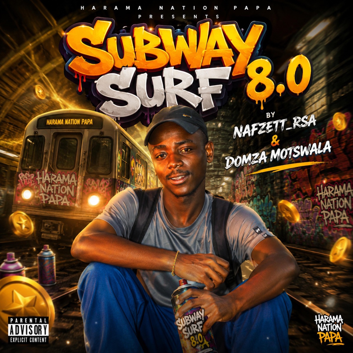 Subway Surf 8.0 (Harama Nation) - Single by NafZett RSA album cover