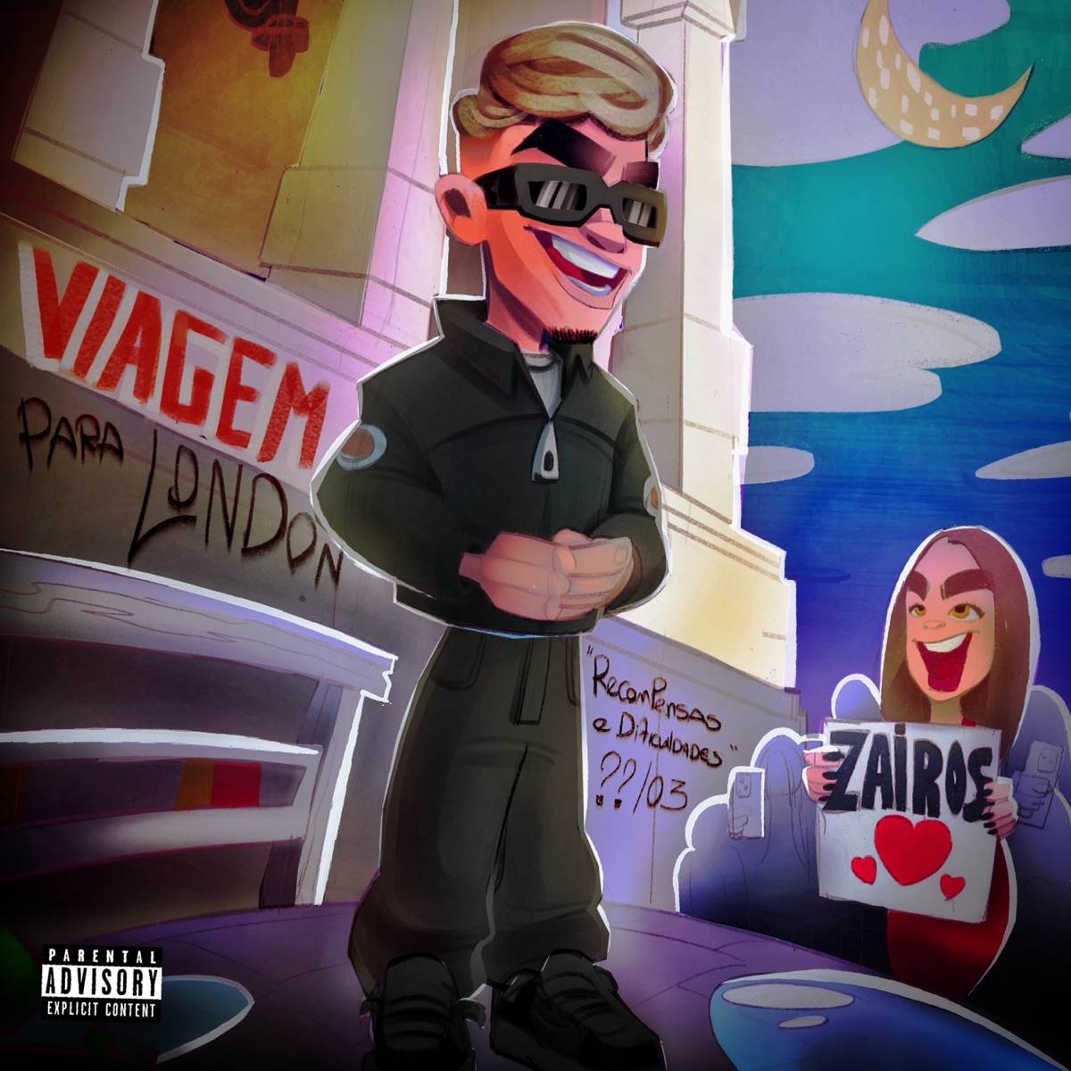 Viagem para London (feat. Oito Meia) - Single by Zairos album cover