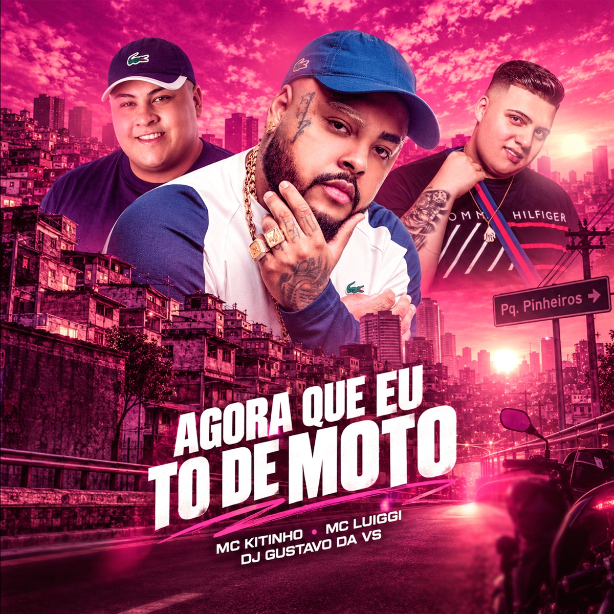 Agora Que eu To de Moto - Single by MC Kitinho, DJ Gustavo da VS & MC Luiggi album cover
