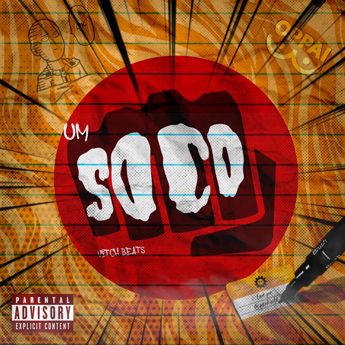 Saitama: Um Soco (feat. Ishida & Okabe) - Single by VitchBeats album cover