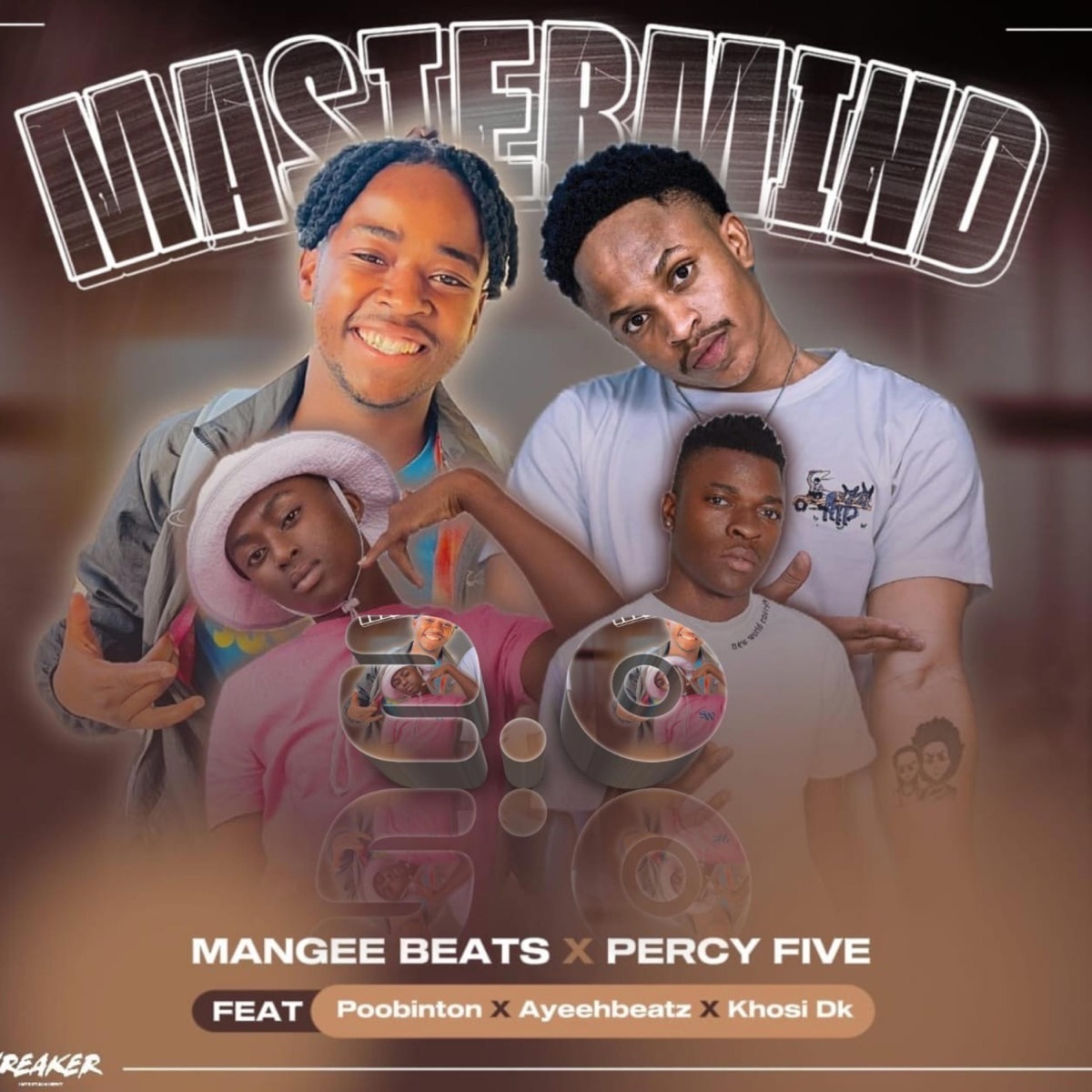 Mastermind 2.0 (feat. Percy Five, POOBiNGTON, AyeehBeatz & KhosiDk) - Single by Mangee Beats album cover