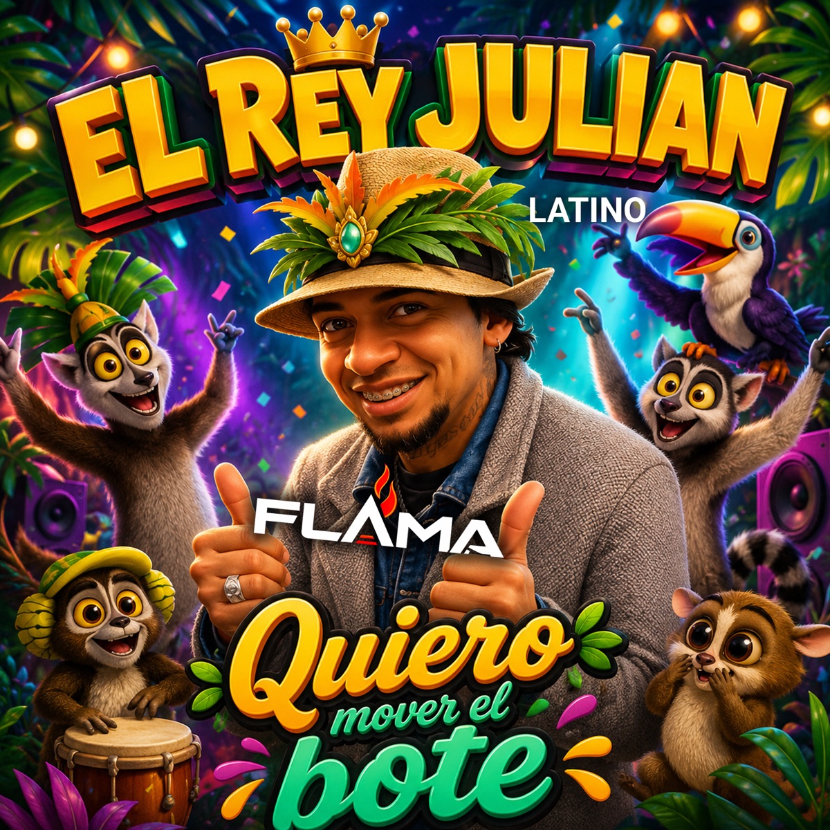 Quiero mover el bote - Single by el rey julian latino & Flama album cover