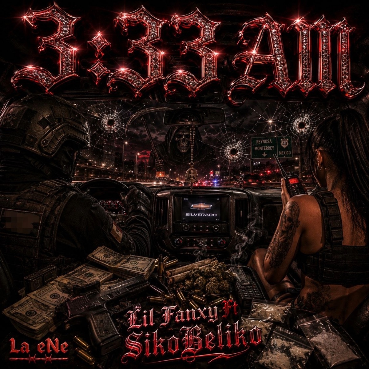 3:33 AM (feat. SikoBeliko) - Single by Lil Fanxy album cover