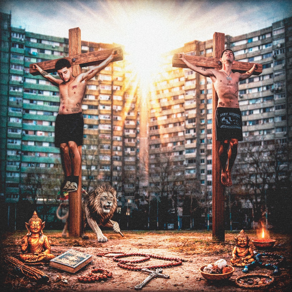 RELIGIÓN by NEW MONEY CHASERS, BESEK3 & OHLEON! album cover