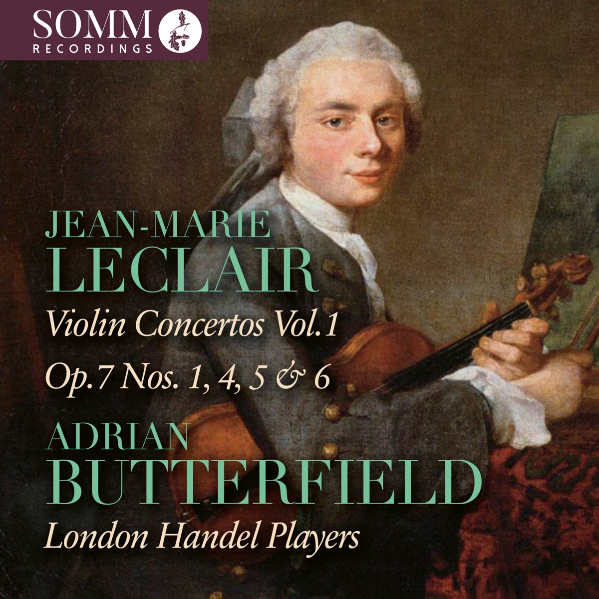 Leclair: Violin Concertos, Vol. 1 by Adrian Butterfield & London Handel Players album cover