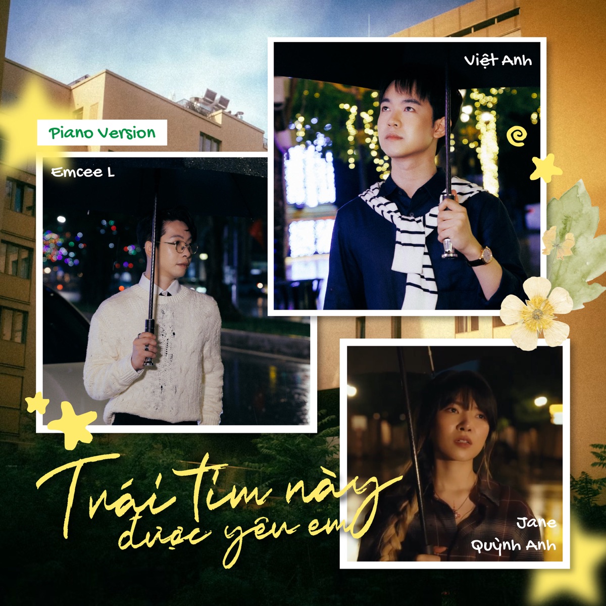 Trái Tim Này Được Yêu Em (Piano Version) - Single by Việt Anh, Jane Quỳnh Anh & Emcee L (Da LAB) album cover