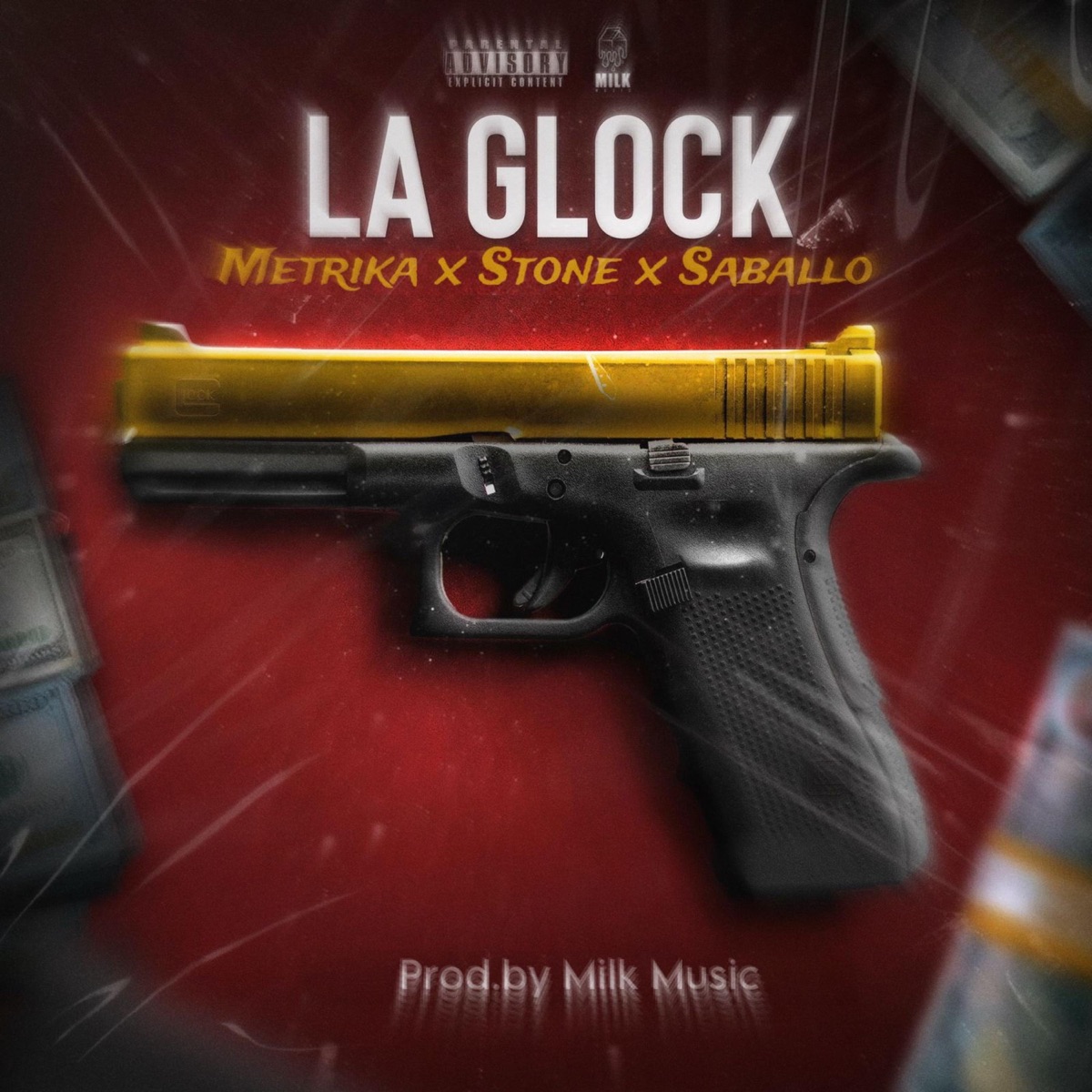 LA GLOCK (feat. Metrika & Saballo) - Single by Fabricio Stone album cover