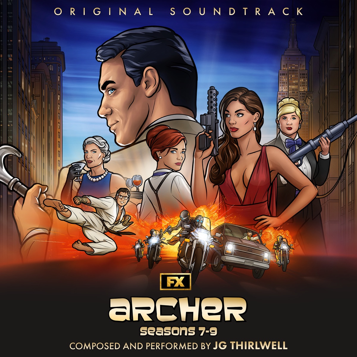 Archer (Seasons 7-9) [Original Soundtrack] by JG Thirlwell album cover