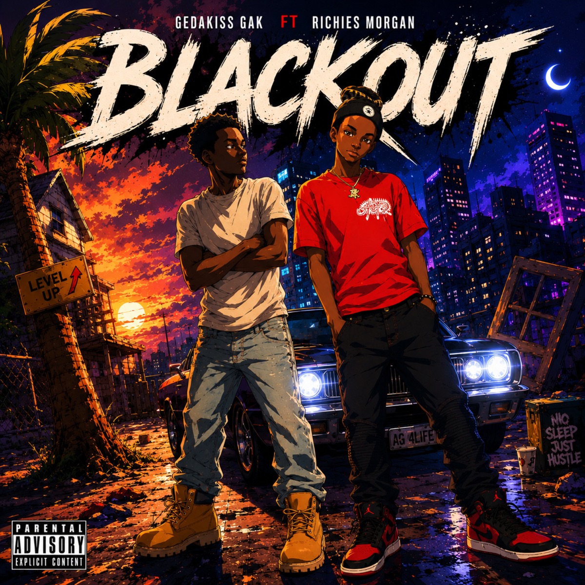 Blackout (feat. RICHIES MORGAN) - Single by GEDAKISS GAK album cover