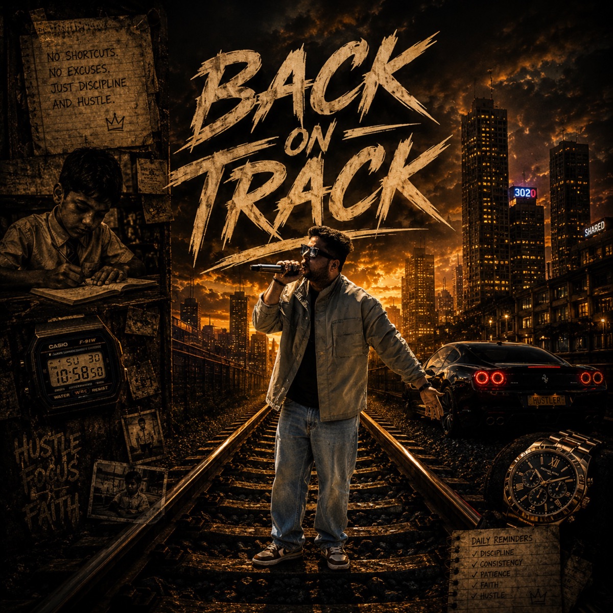 Back on Track - Single by Dishank Sharma & S4LT album cover