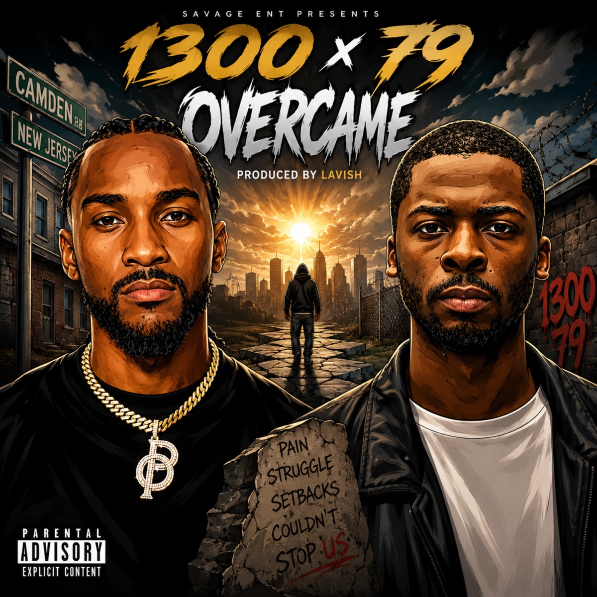Overcame (feat. Kur) - Single by Po1300 album cover