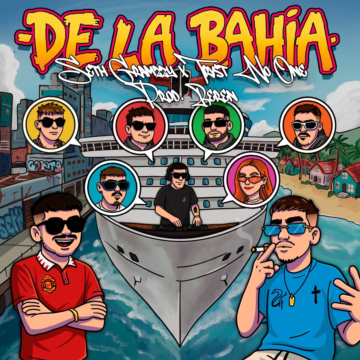 DE LA BAHÍA - EP by Seth Gramzzy, Beren & Trvst No One album cover