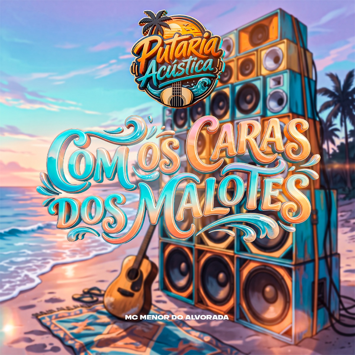 Com os Caras dos Malotes - Single by Mc Menor Do Alvorada album cover